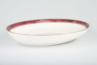 Royal Worcester Medici - Ruby Pickle Dish Oval 7 3/4"