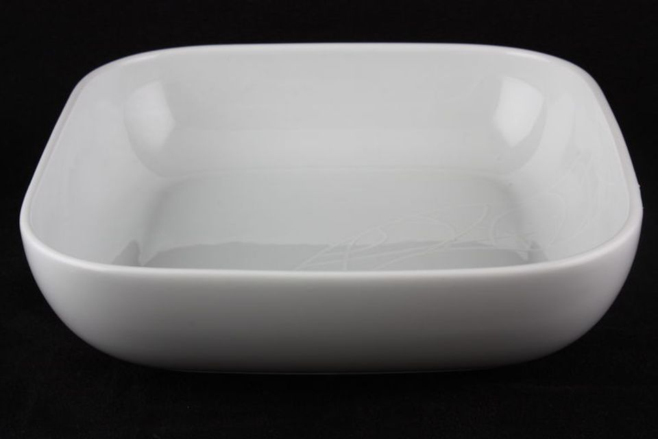 Royal Worcester Jamie Oliver - White Embossed Serving Dish Easy Entertaining - Square deep 8 3/4" x 8 3/4" x 2 1/4"