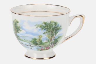 Colclough Country Scene - Cottage and Stream Teacup 3 3/8" x 2 3/4"