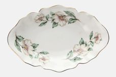 Crown Staffordshire Christmas Roses - Wavy Edge Dish (Giftware) Oval Scalloped 6 3/4" x 4 1/2" thumb 2