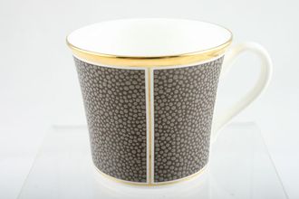 Wedgwood Shagreen Coffee Cup Cocoa - Gold Edge 2 1/2" x 2 1/4"