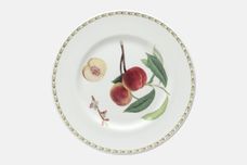 Queens Hookers Fruit Dinner Plate Peach - sizes may vary slightly 10 5/8" thumb 1