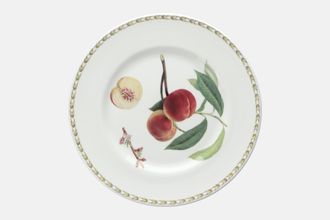 Queens Hookers Fruit Dinner Plate Peach - sizes may vary slightly 10 5/8"