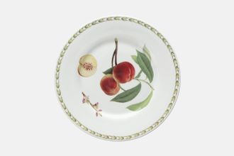 Queens Hookers Fruit Salad/Dessert Plate Peach 8 1/4"