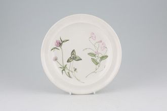 Portmeirion Queens Hidden Garden Tea / Side Plate Clover, Pink Mallow 7 1/4"