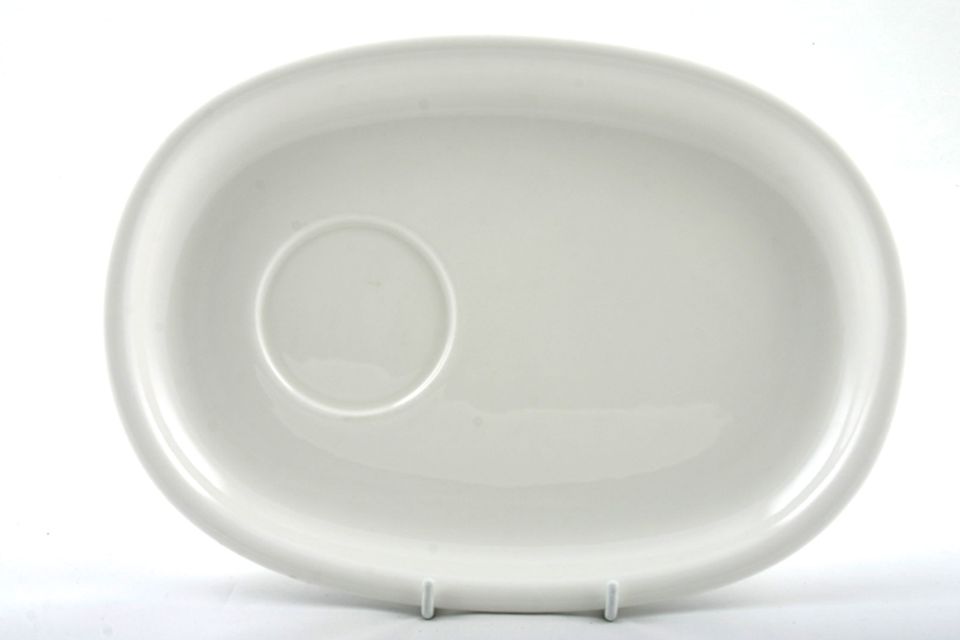 Villeroy & Boch Home Elements Soup Cup Saucer Tray with well for soup cup. 10" x 7 1/4"