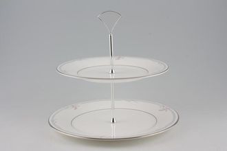 Sell Royal Doulton Carnation Cake Stand 2 tier 10 3/4" x 9"