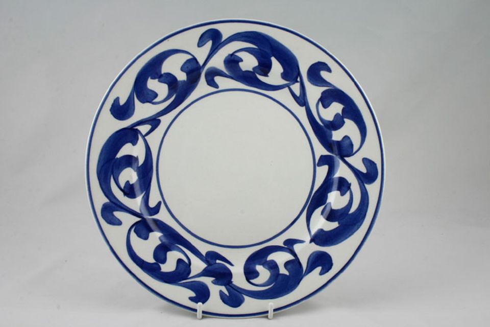 Royal Cauldon Blue Scroll Dinner Plate 10"