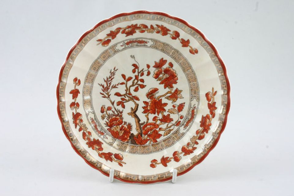 Spode Indian Tree - Terracotta - New Backstamp Soup / Cereal Bowl 6 1/4"