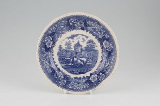 Adams English Scenic - Blue - Old Backstamp Tea / Side Plate 7"