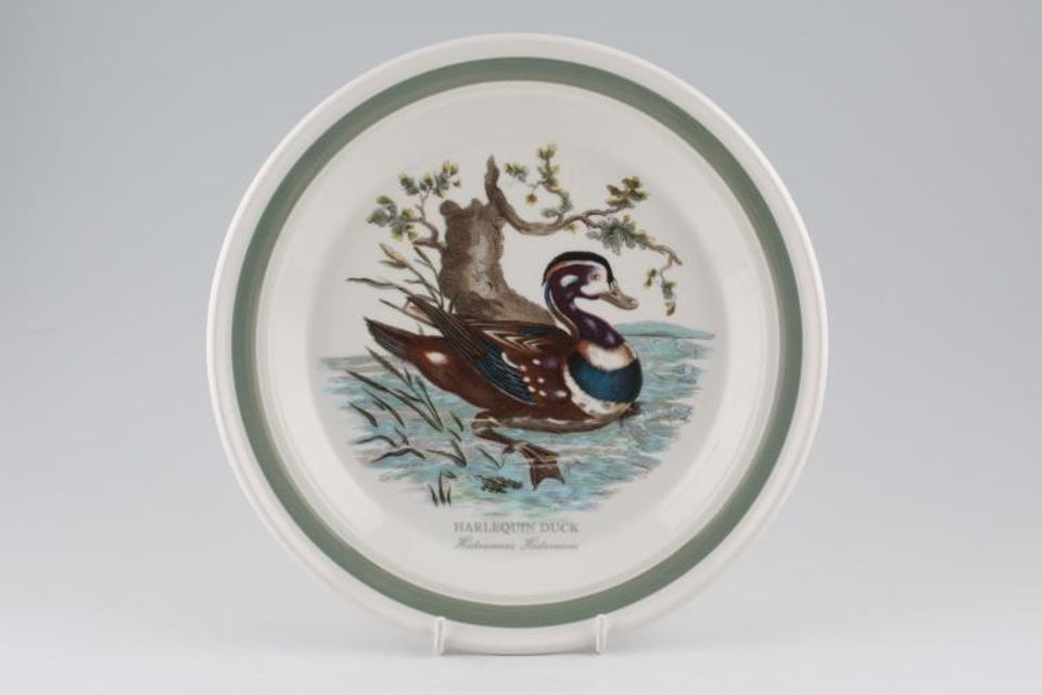 Portmeirion Birds of Britain - Backstamp 1 - Old Dinner Plate Harlequin Duck 10 3/8"