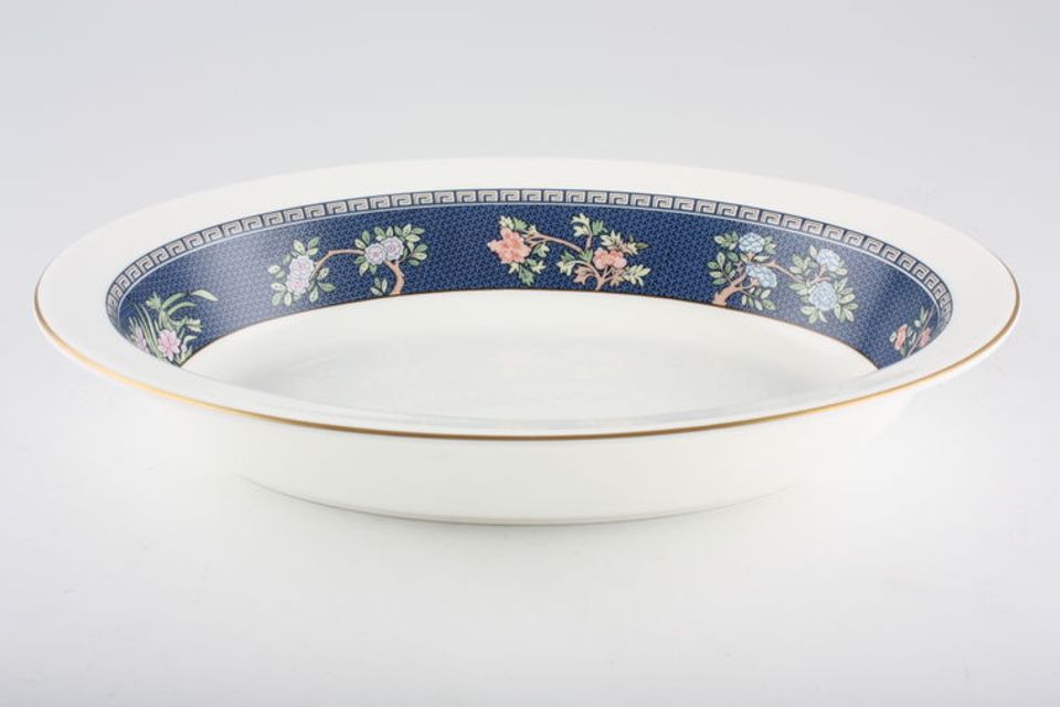 Wedgwood Blue Siam Vegetable Dish (Open) 10 1/4"