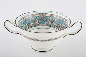 Wedgwood Florentine Turquoise Soup Cup 2 handles - Pattern Inside