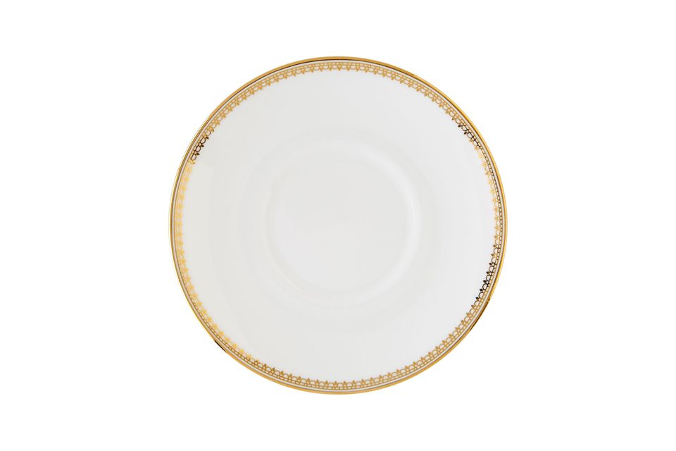 Vera Wang for Wedgwood Lace Gold Espresso Saucer 12.5cm