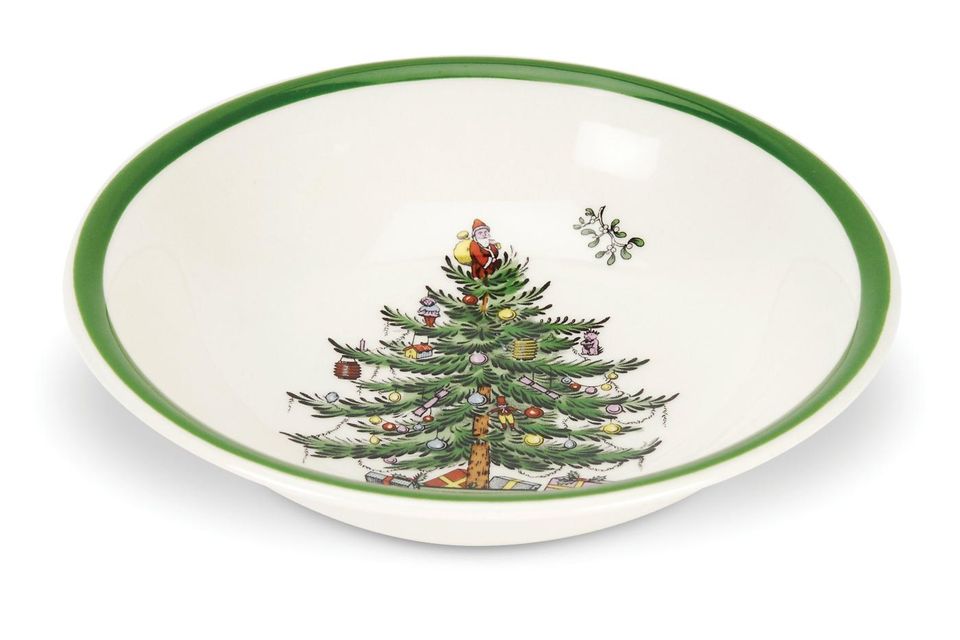 Spode Christmas Tree Soup / Cereal Bowl 8 1/4"