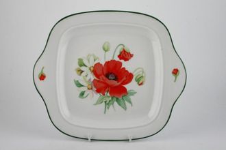 Sell Royal Worcester Poppies Cake Plate Square 11 1/4"