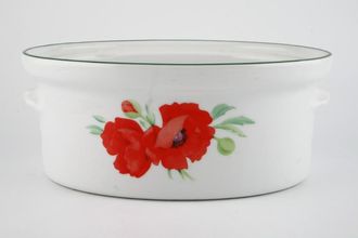 Sell Royal Worcester Poppies Casserole Dish Base Only Oval 3 1/2pt