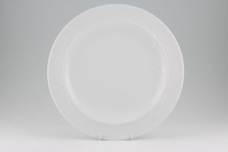 Denby White Trace Plate Gourmet Plate 12 1/2"