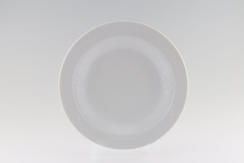 Denby White Trace Salad/Dessert Plate 9 1/2"