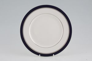 Royal Worcester Howard - Cobalt Blue - silver rim Salad/Dessert Plate