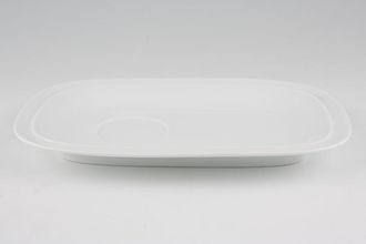 Sell Denby White Squares TV Tray Buffet Saucer 9 1/2" x 6 1/2"