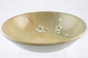 Royal Stafford Radio - Caramel with white flowers Soup / Cereal Bowl