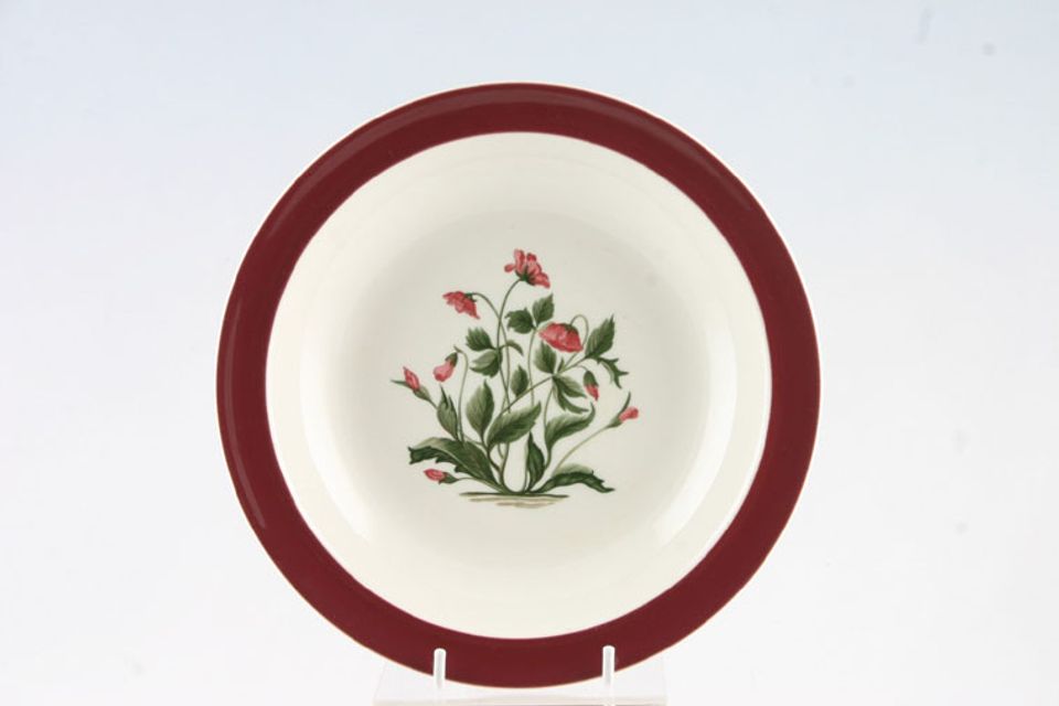 Wedgwood Mayfield - Ruby Fruit Saucer Rimmed 6"