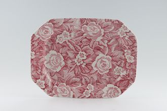Burleigh Victorian Chintz - Pink Oblong Platter 11 1/4" x 8 1/2"