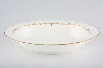 Royal Worcester Gold Chantilly Vegetable Dish (Open) Rimmed 10 1/2"