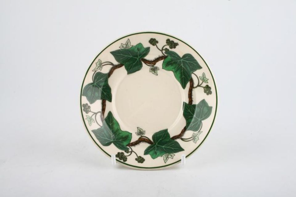 Wedgwood Napoleon Ivy - Green Edge Coffee Saucer Deep - For Cans 4 3/8"