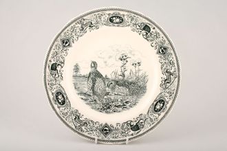 Masons Game Birds - Grey and Green Dinner Plate The Common Partridge 10 3/8"