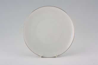 Thomas Medaillon Platinum Band - White with Thin Silver Line Salad/Dessert Plate 7 1/2"