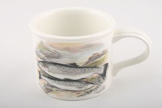 Portmeirion Compleat Angler - The Teacup Sea Trout - Sewen Salmo Cambricus - No Name On Item 3 3/8" x 2 5/8"
