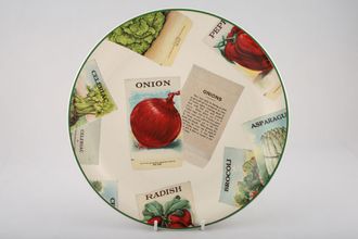 Poole Seed Packets Dinner Plate Onion 10 3/4"