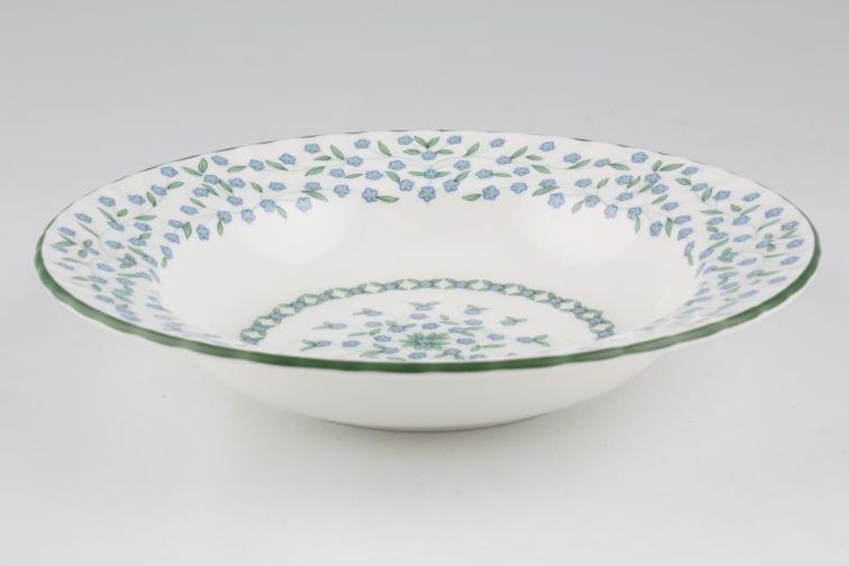 Aynsley Forget-me-Not Rimmed Bowl 9 3/8"