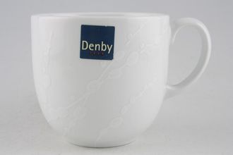 Denby White Trace Mug Small Mug 3 5/8" x 3 3/8"