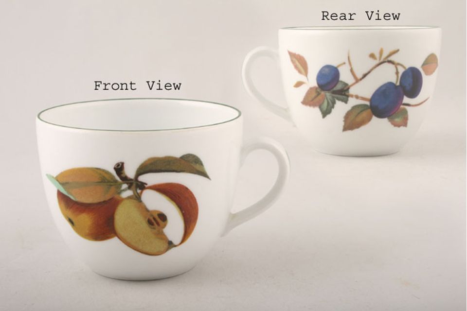 Royal Worcester Evesham Vale Teacup Cut Apples and Plums 3 3/8" x 2 5/8"
