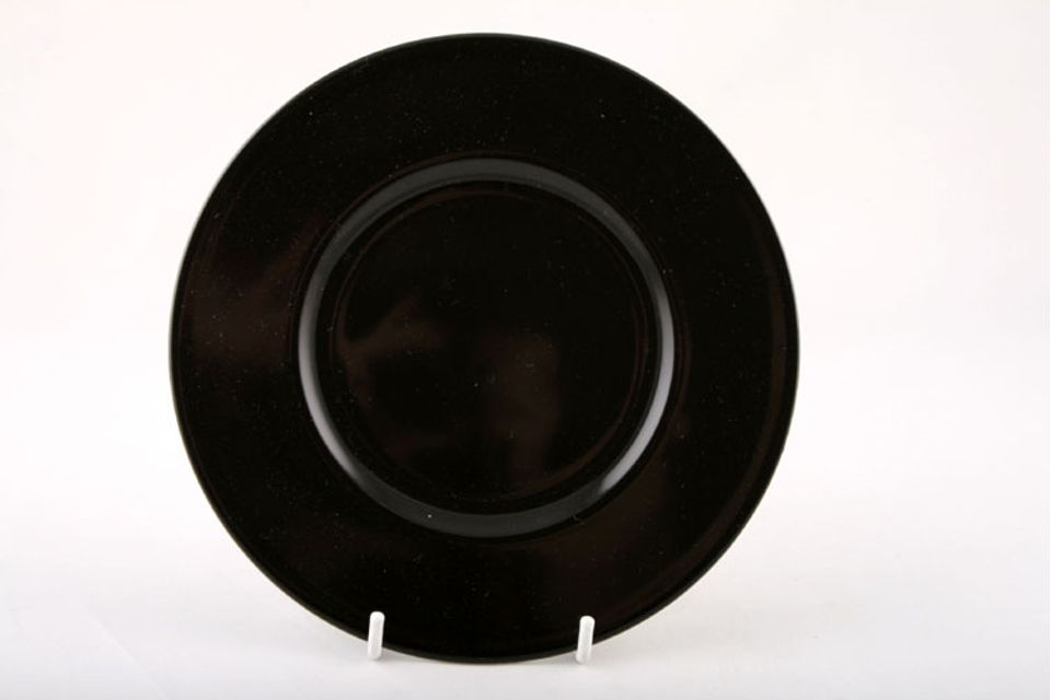 Villeroy & Boch Wonderful World - Black Tea / Side Plate Rimmed/Black all over. 7"