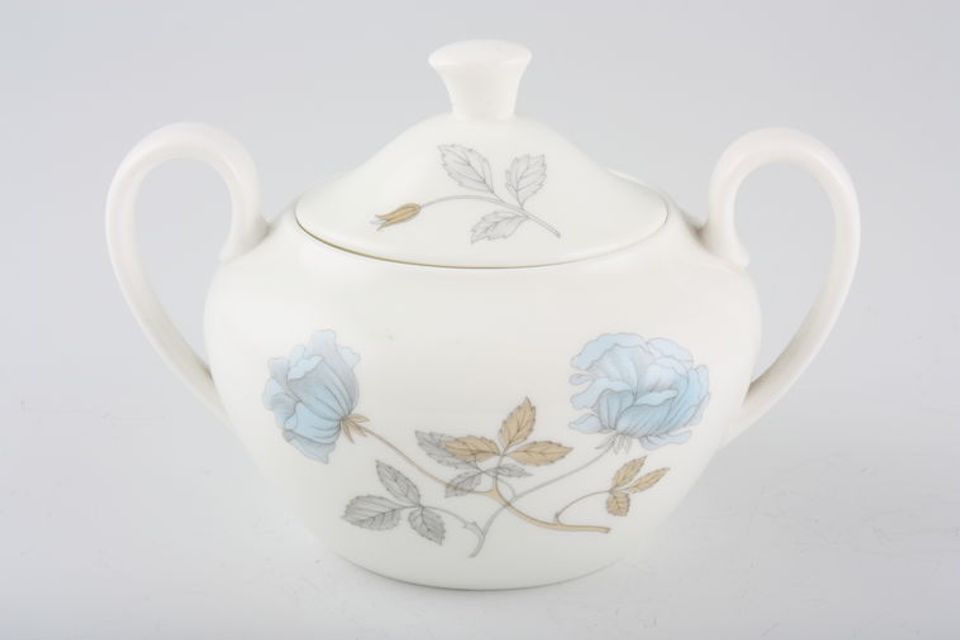 Wedgwood Ice Rose Sugar Bowl - Lidded (Tea) 2 handles
