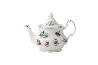 Sell Royal Albert Flower of the Month Series - Montrose Shape Teapot Various Flowers 2 1/2pt