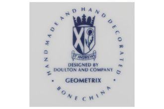 Royal Doulton Geometrix Dinner Plate St Andrews Backstamp 10 1/2"