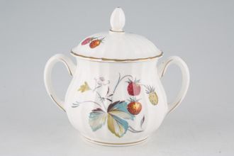 Royal Worcester Strawberry Fair - Fluted Sugar Bowl - Lidded (Tea)