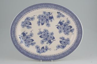 Wedgwood Vintage Blue Oval Platter 14"