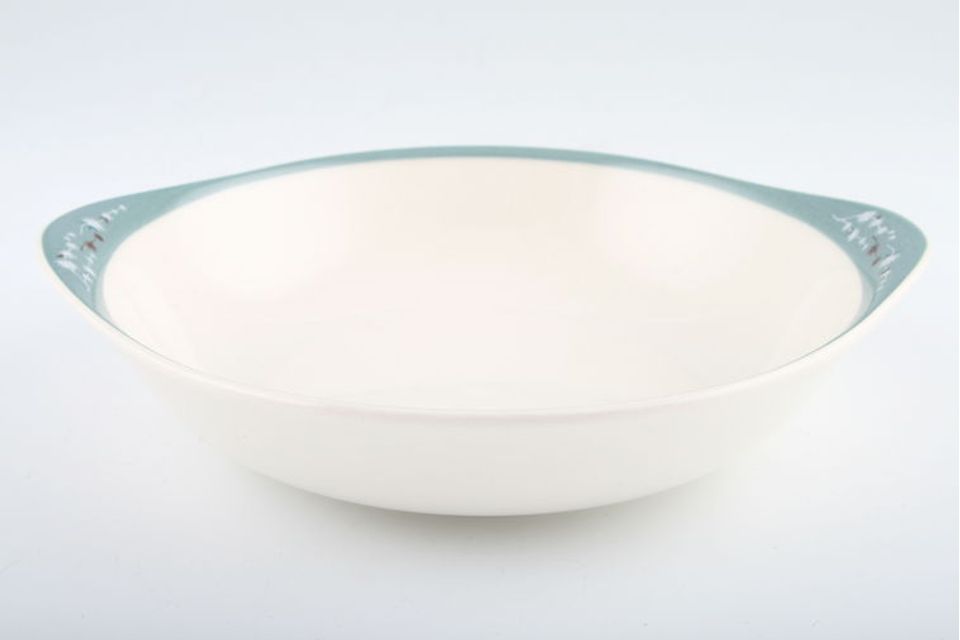 Royal Doulton Spindrift - D6466 Soup / Cereal Bowl eared, pattern on edges 7 1/4"