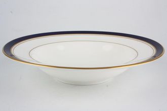 Royal Worcester Howard - Cobalt Blue - gold rim Rimmed Bowl Made in England 9 1/4"