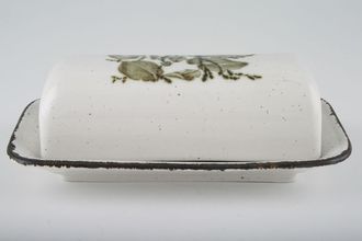 Sell Midwinter Greenleaves Butter Dish + Lid Oblong 7" x 4"