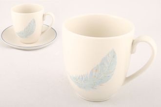 Wedgwood Variations Mug earthenware - feathers ( Fits Mug Coaster 6 5/8") 3 3/4" x 4 1/8"