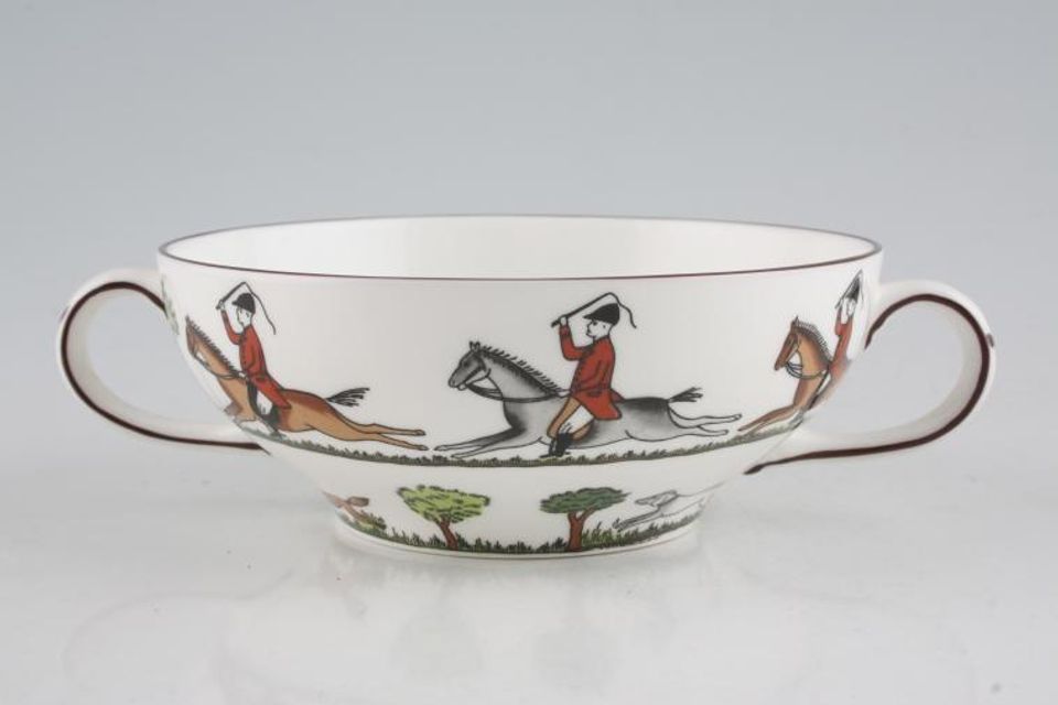 Coalport Hunting Scene Soup Cup Sloping Sides