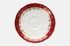 Royal Worcester Arundel - Ruby - Scalloped Edge Tea Saucer 5 3/4" thumb 1