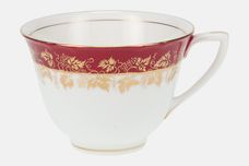 Royal Worcester Arundel - Ruby - Scalloped Edge Teacup 3 3/4" x 2 5/8" thumb 1
